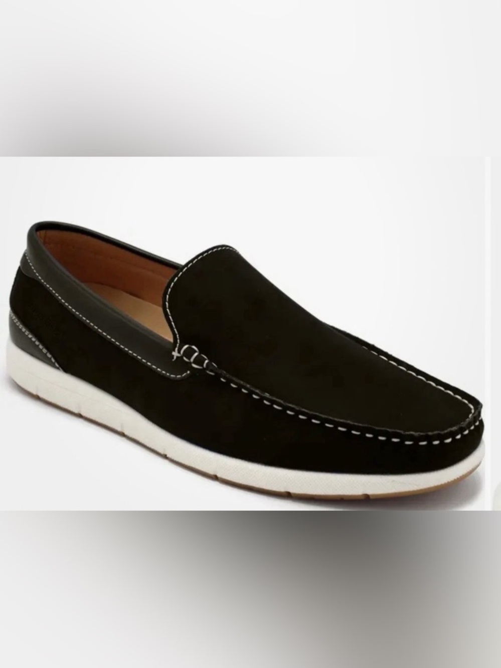 Classic Black Suede Slip-On Loafers for Men